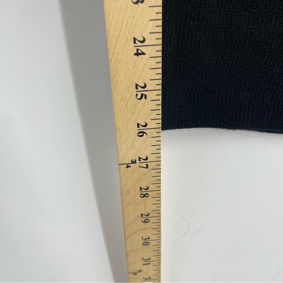 St. John Caviar Black Wool Blend Santana Knit Pants Trouser wide leg Size 8 - Picture 9 of 11